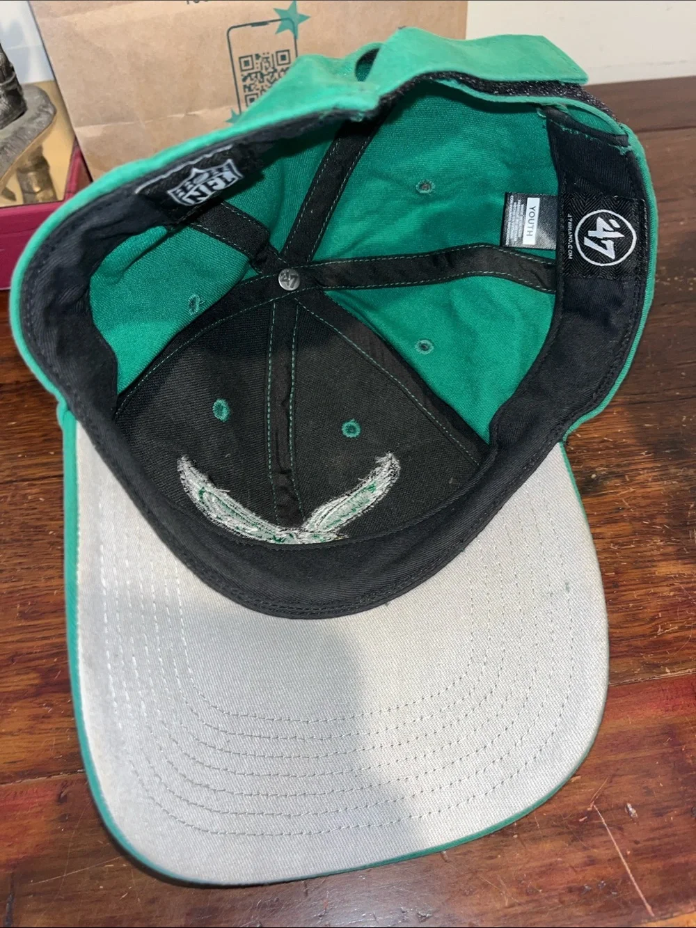 Philadelphia Eagles Kids Youth Kelly Green NFL Trucker Adjustable Back Hat Cap